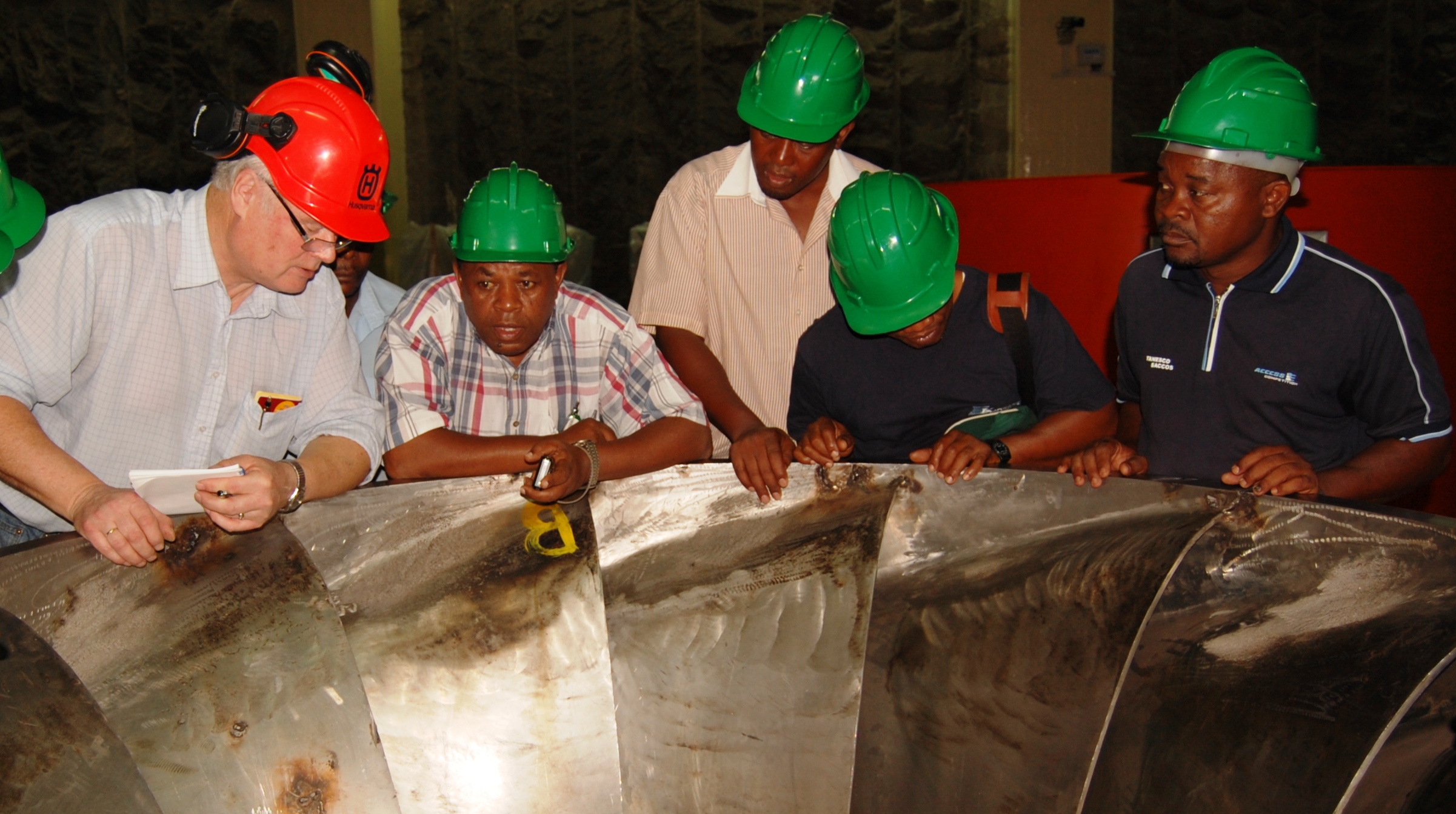 Inspection of Francis Runner at Kidatu Power Plant